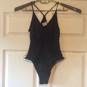 L Space Black One Piece Bathing Suit